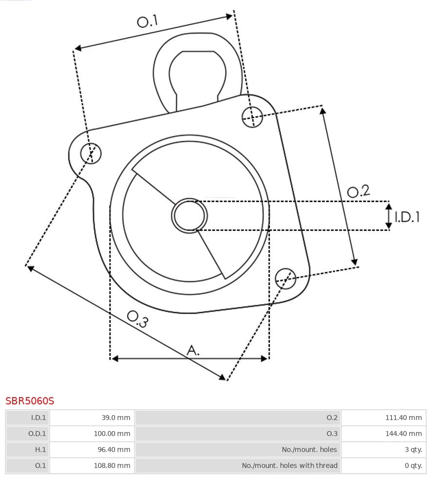 AS-PL SBR5060S Starter Lid, carburettor