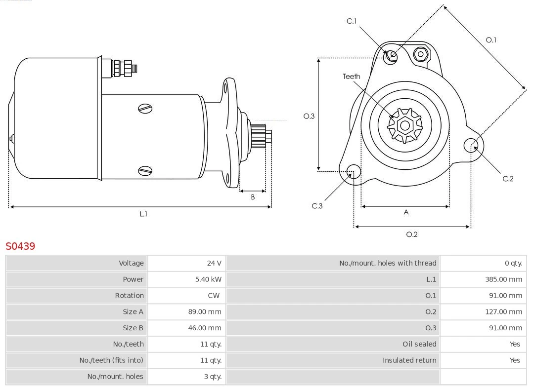 AS-PL S0439 Starter