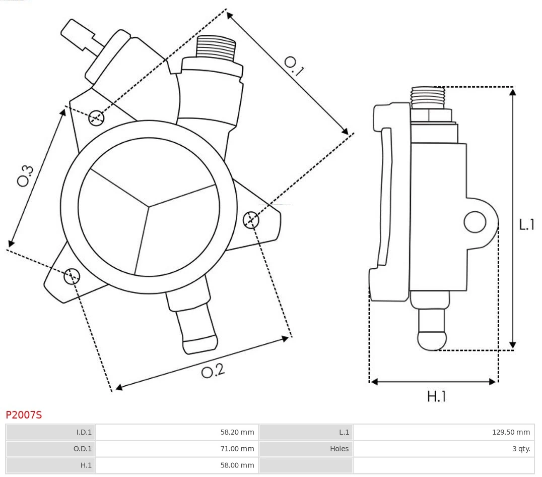 Kit Pembaikan, Pam Vakum (Sistem Brek) Brand new AS-PL P2007S