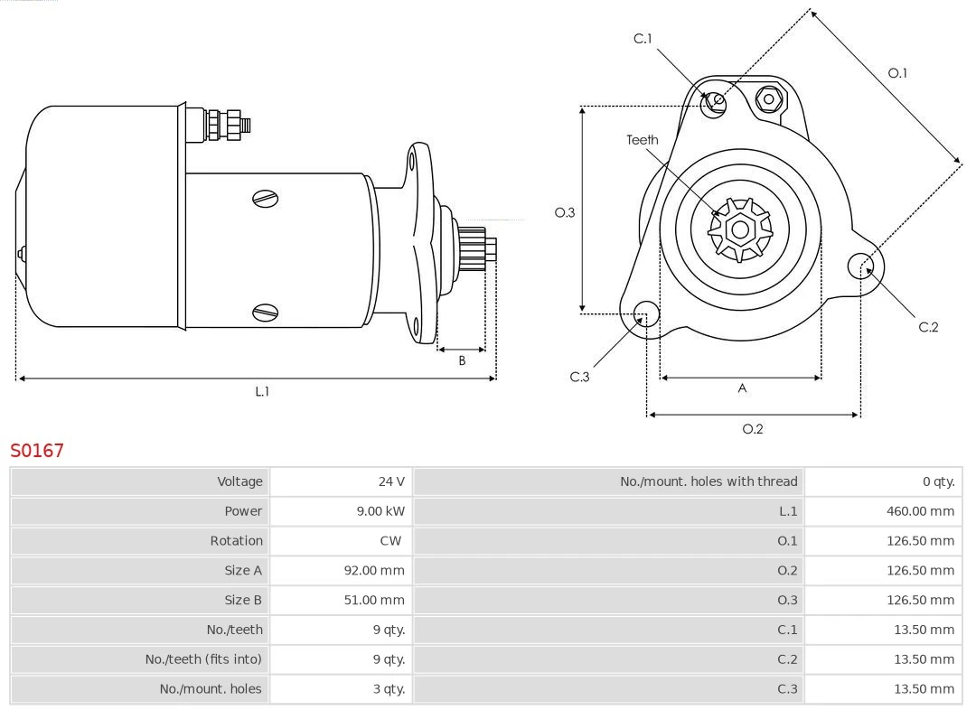 AS-PL S0167 Starter