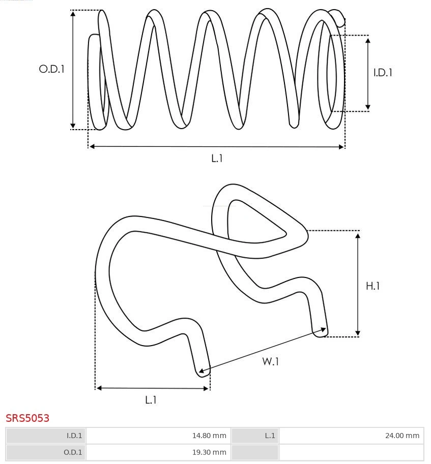 AS-PL SRS5053 Repair Kit, starter