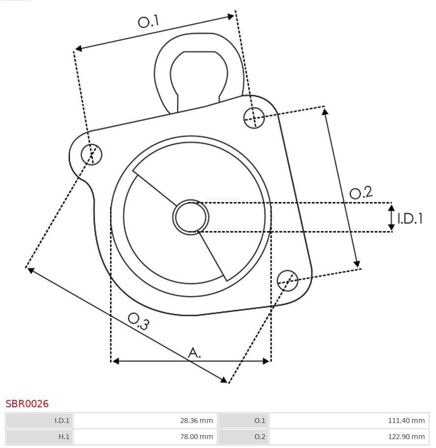 AS-PL SBR0026 Starter Lid, carburettor