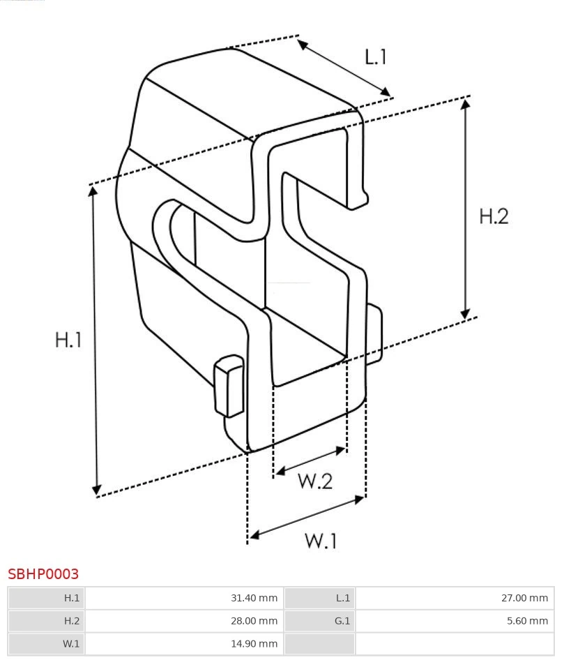 Repair Kit, starter Brand new AS-PL SBHP0003