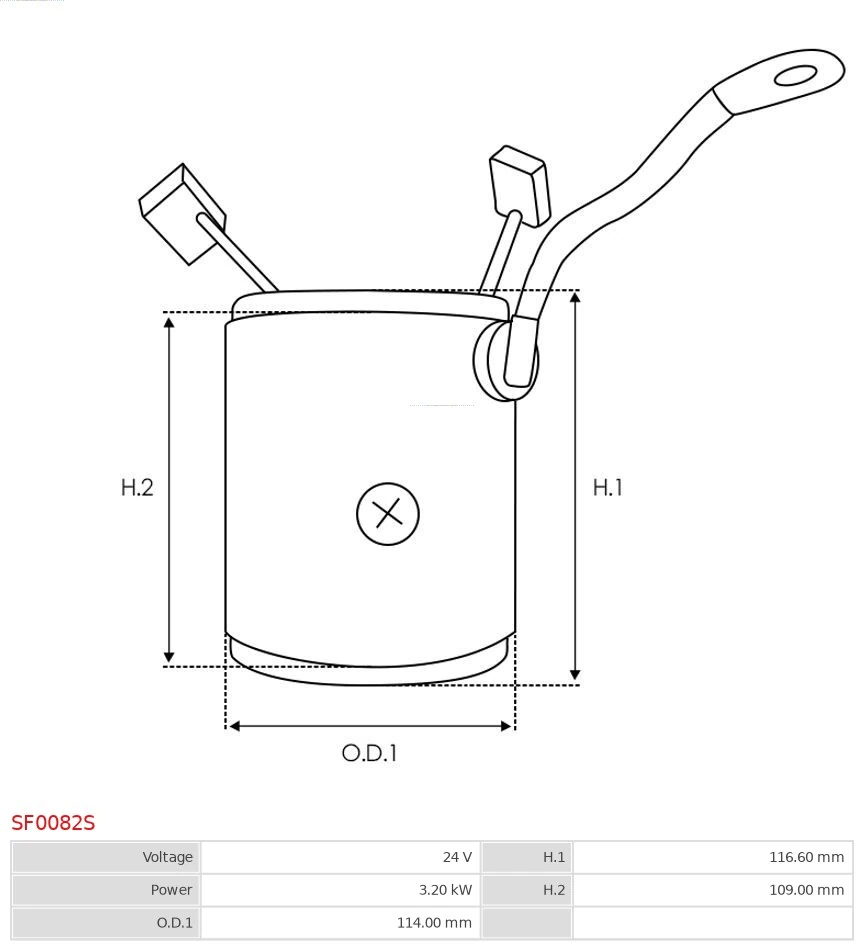 AS-PL SF0082S Field Winding, starter