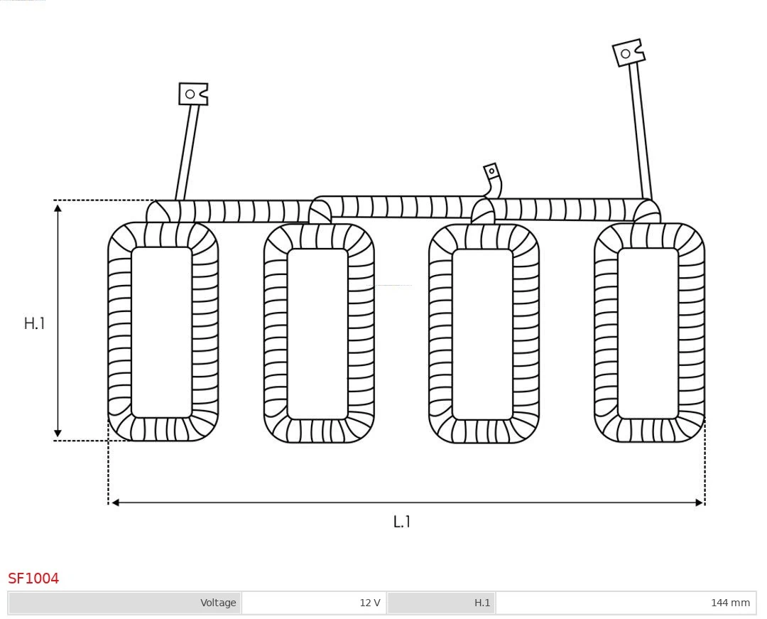 AS-PL SF1004 Field Winding, starter