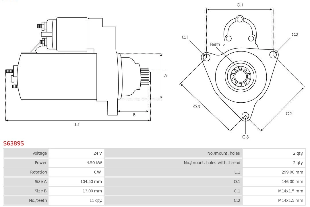 Starter Brand new AS-PL S6389S