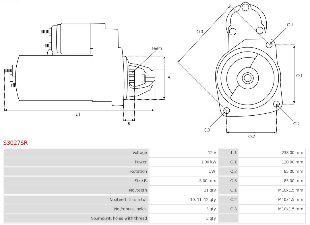 AS-PL S3027SR Starter