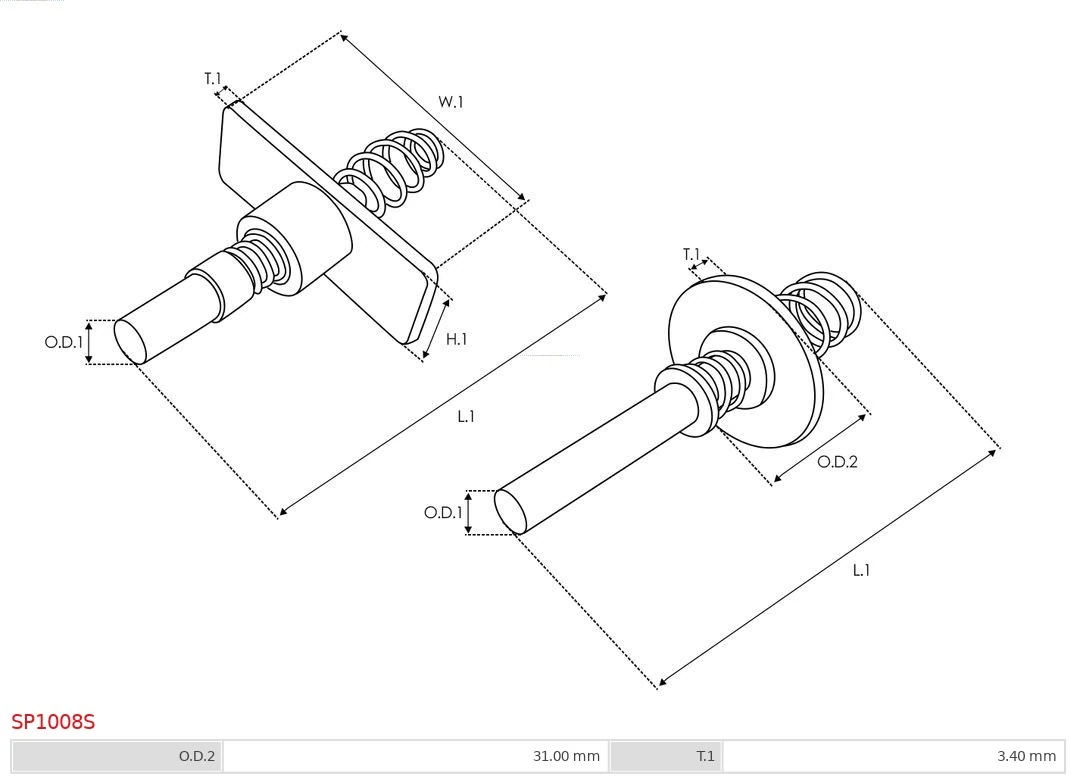 AS-PL SP1008S Repair Kit, starter