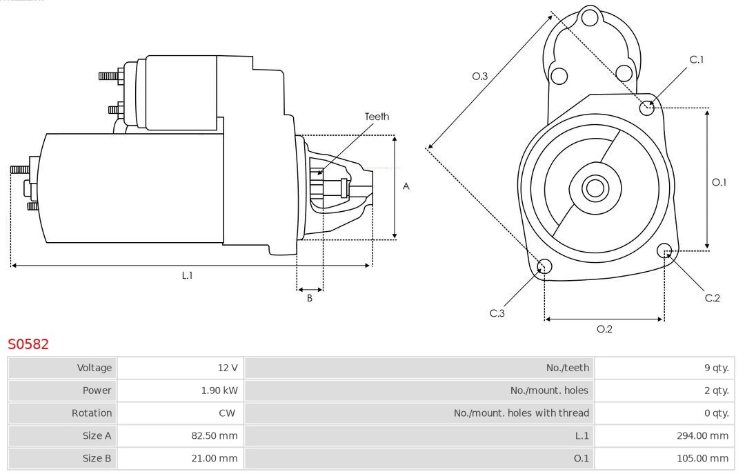 AS-PL S0582 Starter