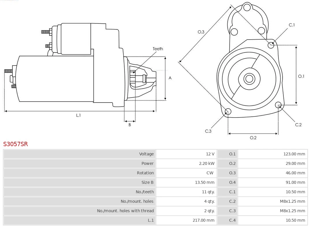 AS-PL S3057SR Starter