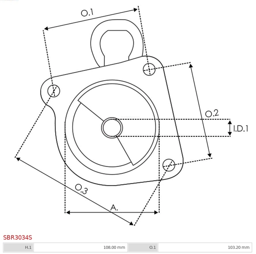 AS-PL SBR3034S Starter Lid, carburettor