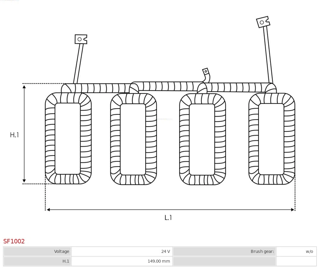 Field Winding, starter Brand new AS-PL SF1002