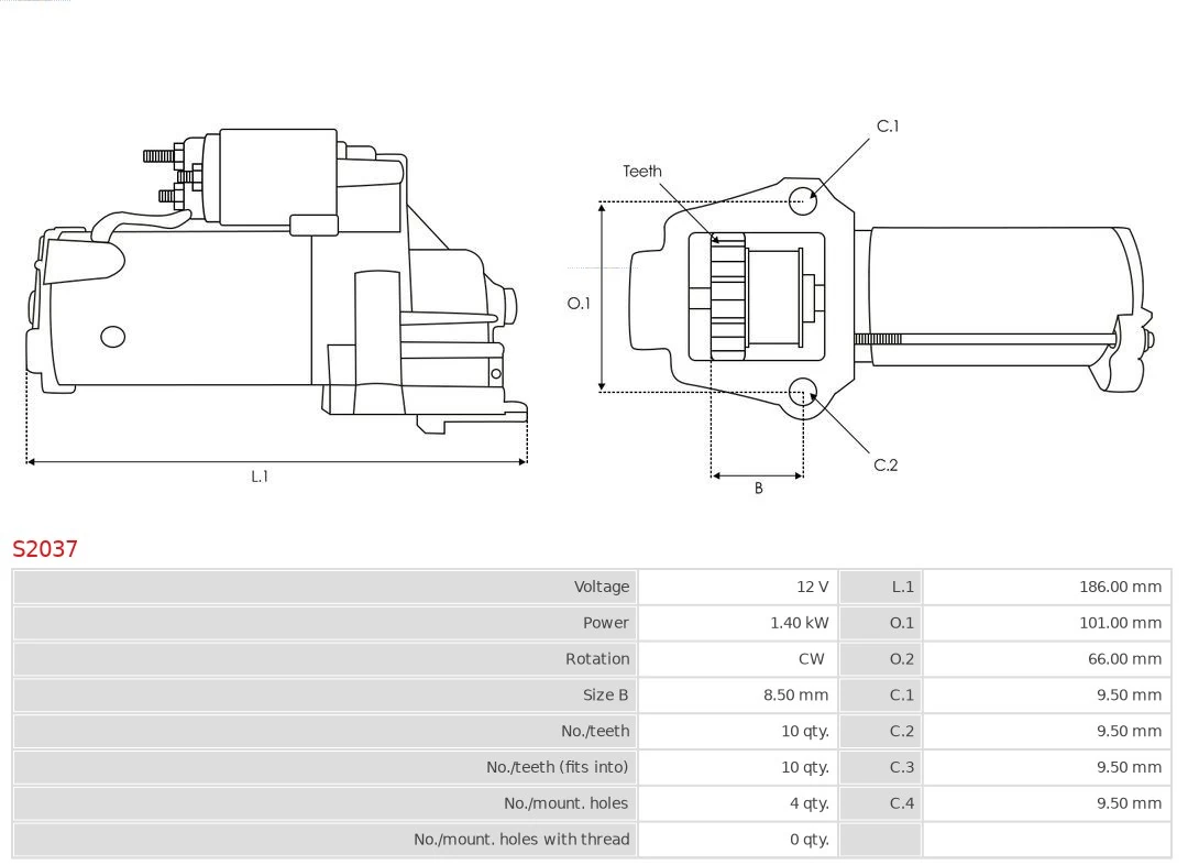 AS-PL S2037 Starter