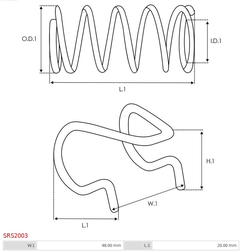 Repair Kit, starter Brand new AS-PL SRS2003