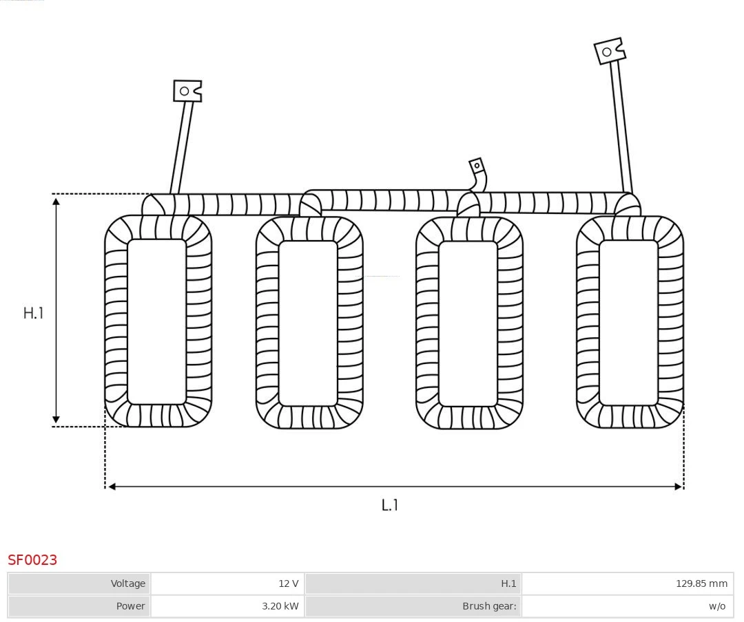 AS-PL SF0023 Field Winding, starter