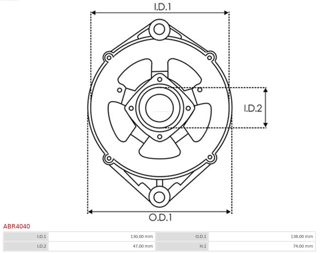 AS-PL ABR4040 Bracket, alternator drive flange
