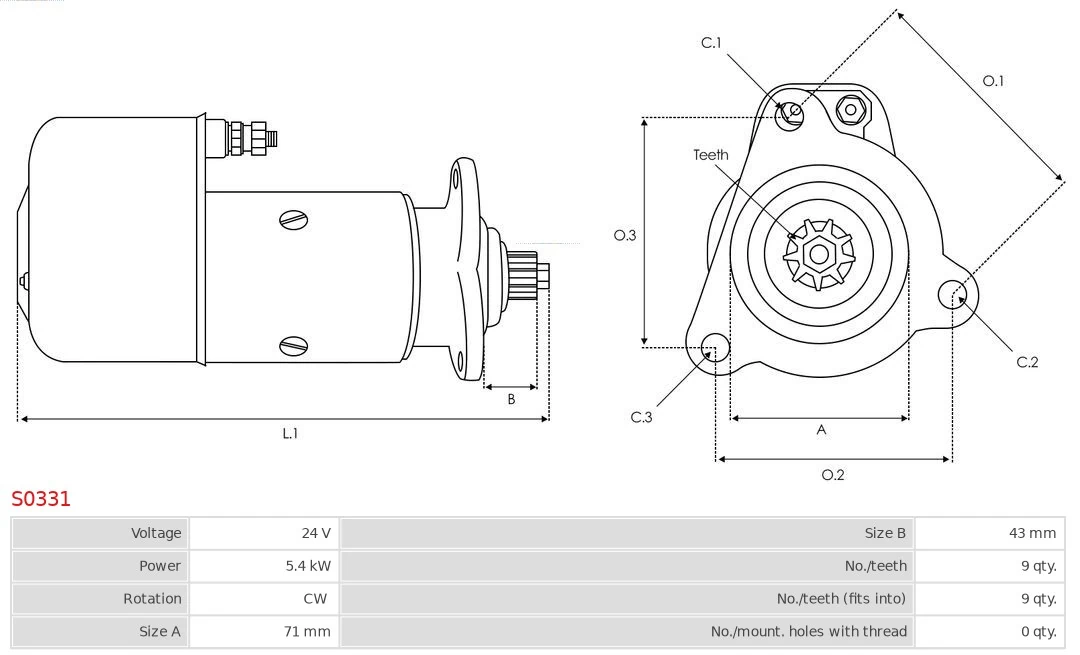 AS-PL S0331 Starter