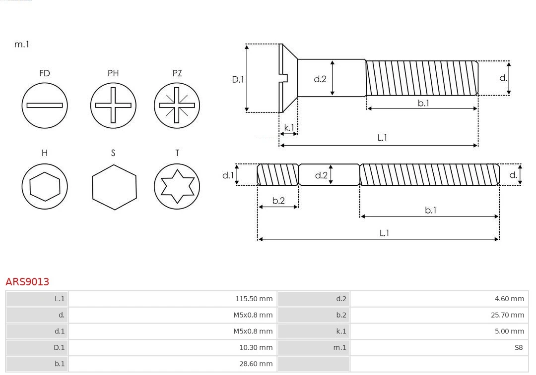 AS-PL ARS9013 Repair Set, alternator