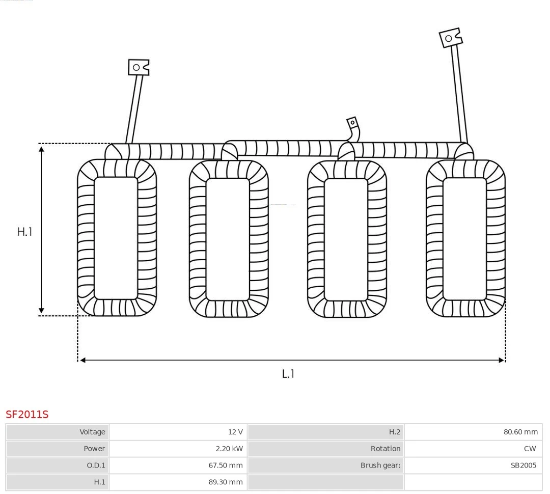 Field Winding, starter Brand new AS-PL SF2011S
