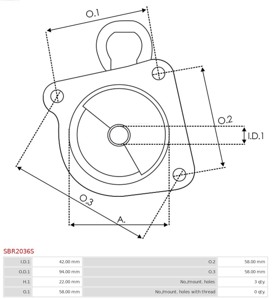 AS-PL SBR2036S Starter Lid, carburettor