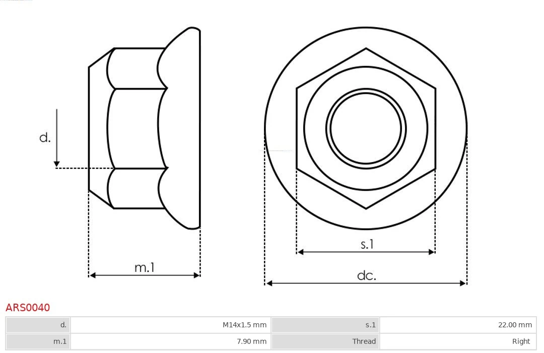 AS-PL ARS0040 Repair Set, alternator