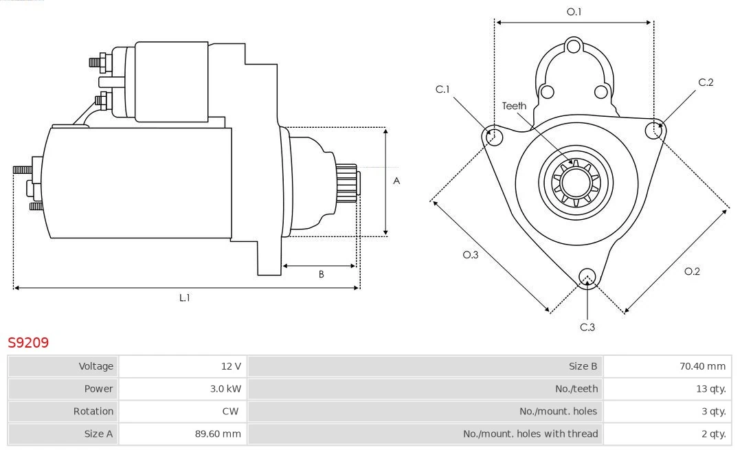 AS-PL S9209 Starter