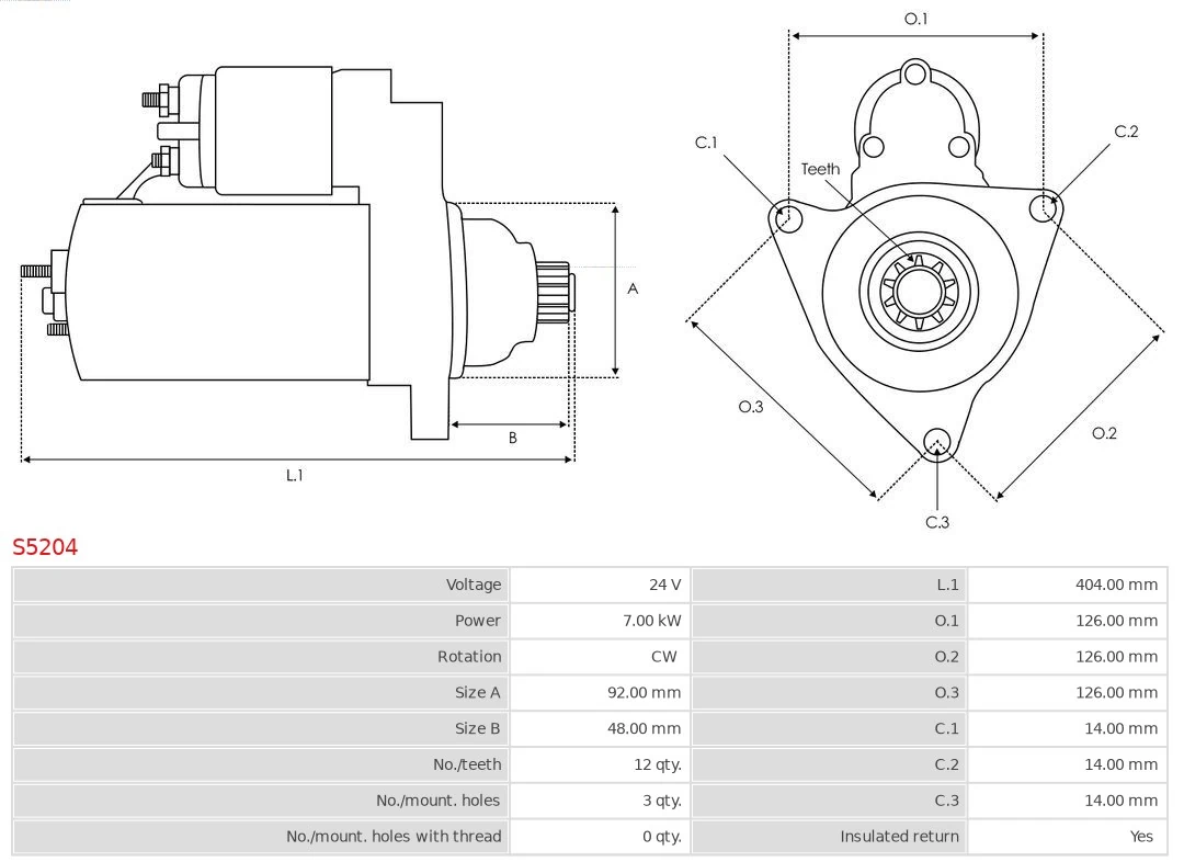 AS-PL S5204 Starter