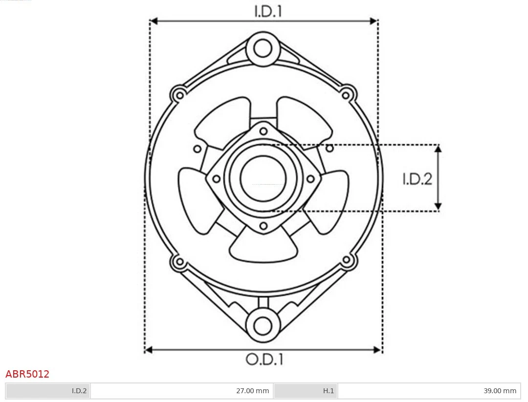 AS-PL ABR5012 Bracket, alternator drive flange
