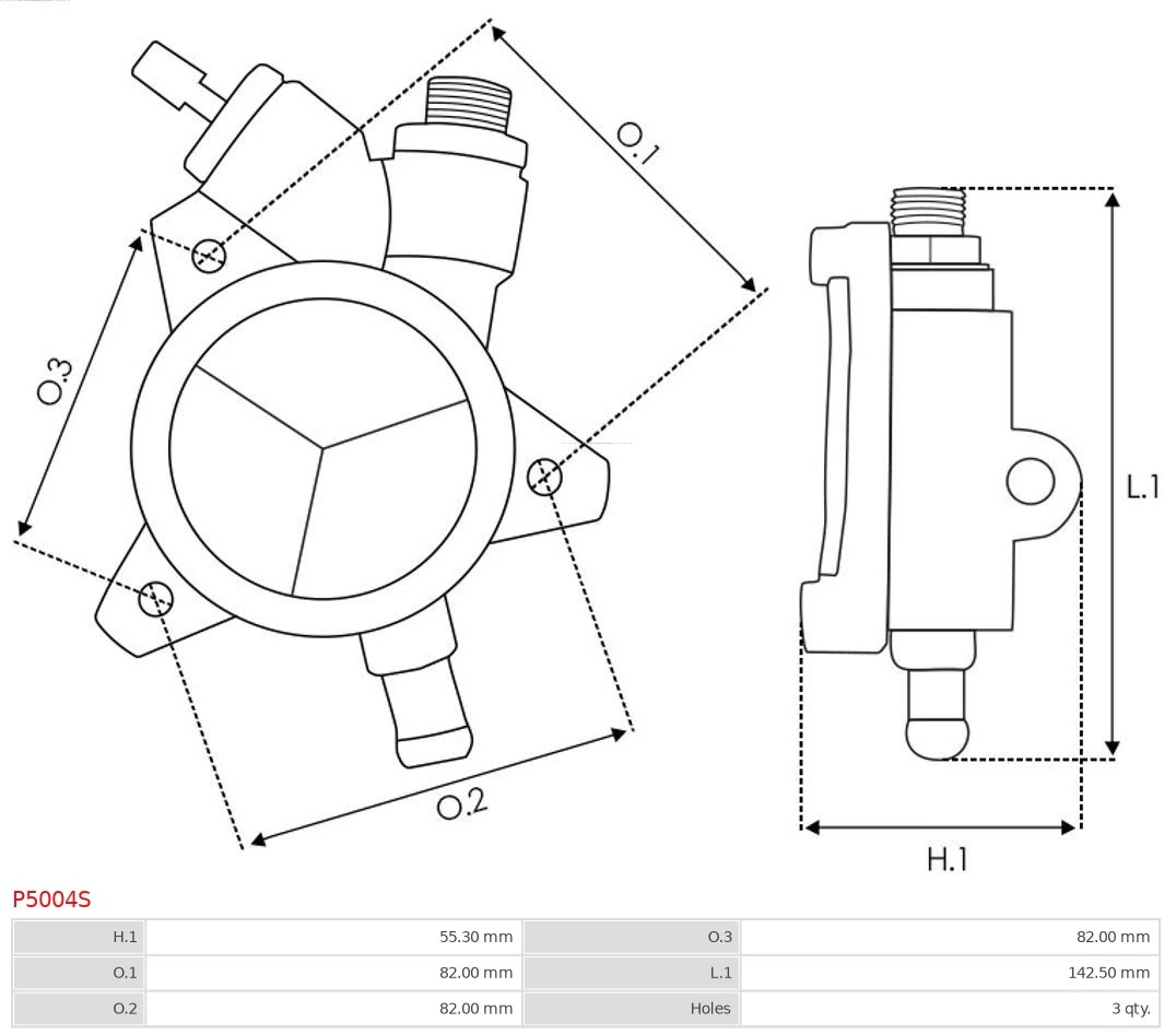 Pompa vakum, sistem rem Brand new AS-PL P5004S