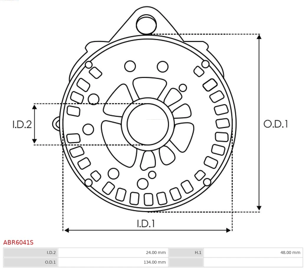 AS-PL ABR6041S Bracket, alternator drive flange