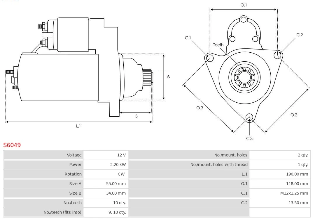 AS-PL S6049 Starter