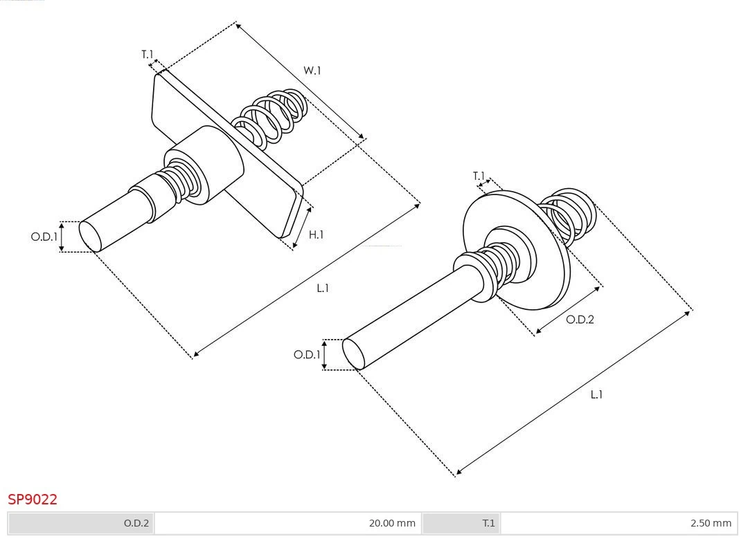 Repair Kit, starter Brand new AS-PL SP9022
