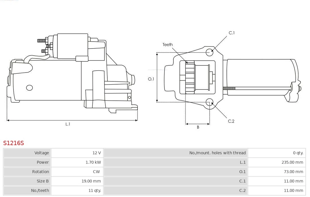 AS-PL S1216S Starter