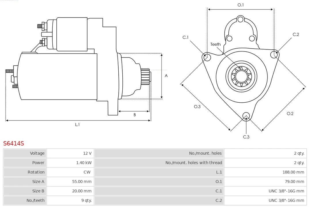 AS-PL S6414S Starter