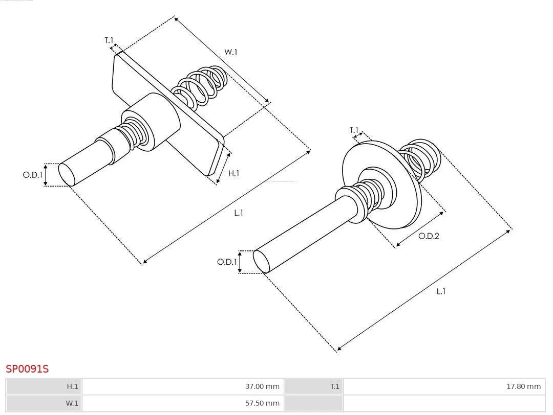 AS-PL SP0091S Repair Kit, starter