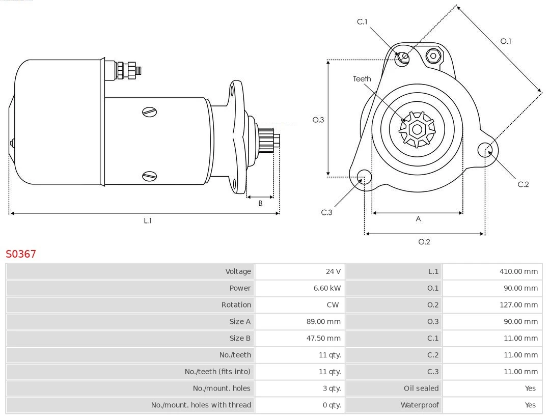 AS-PL S0367 Starter