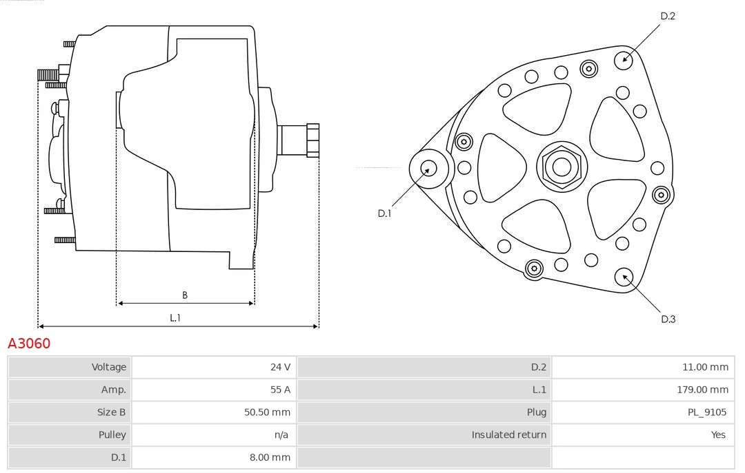 AS-PL A3060 Alternator