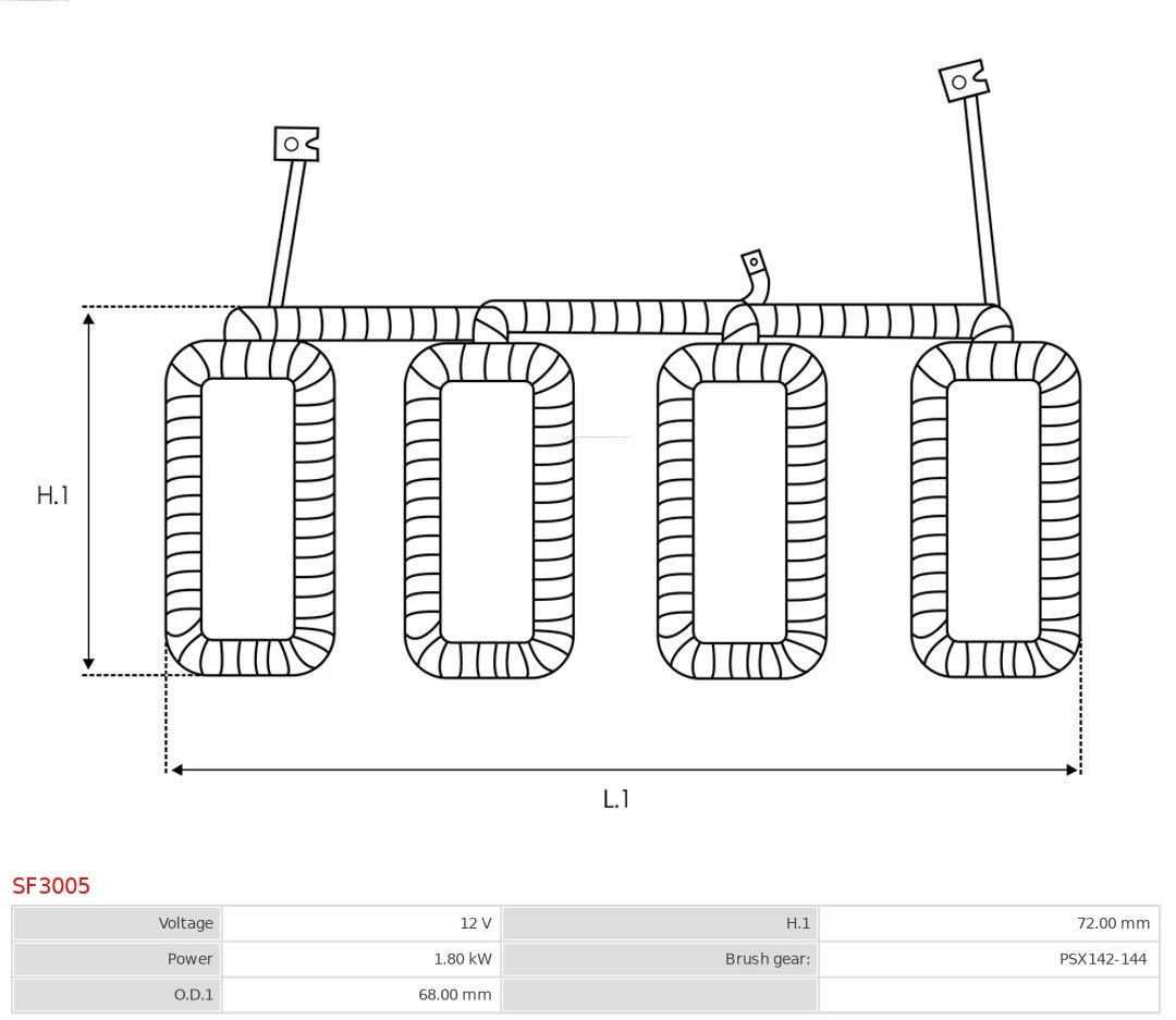 Field Winding, starter Brand new AS-PL SF3005