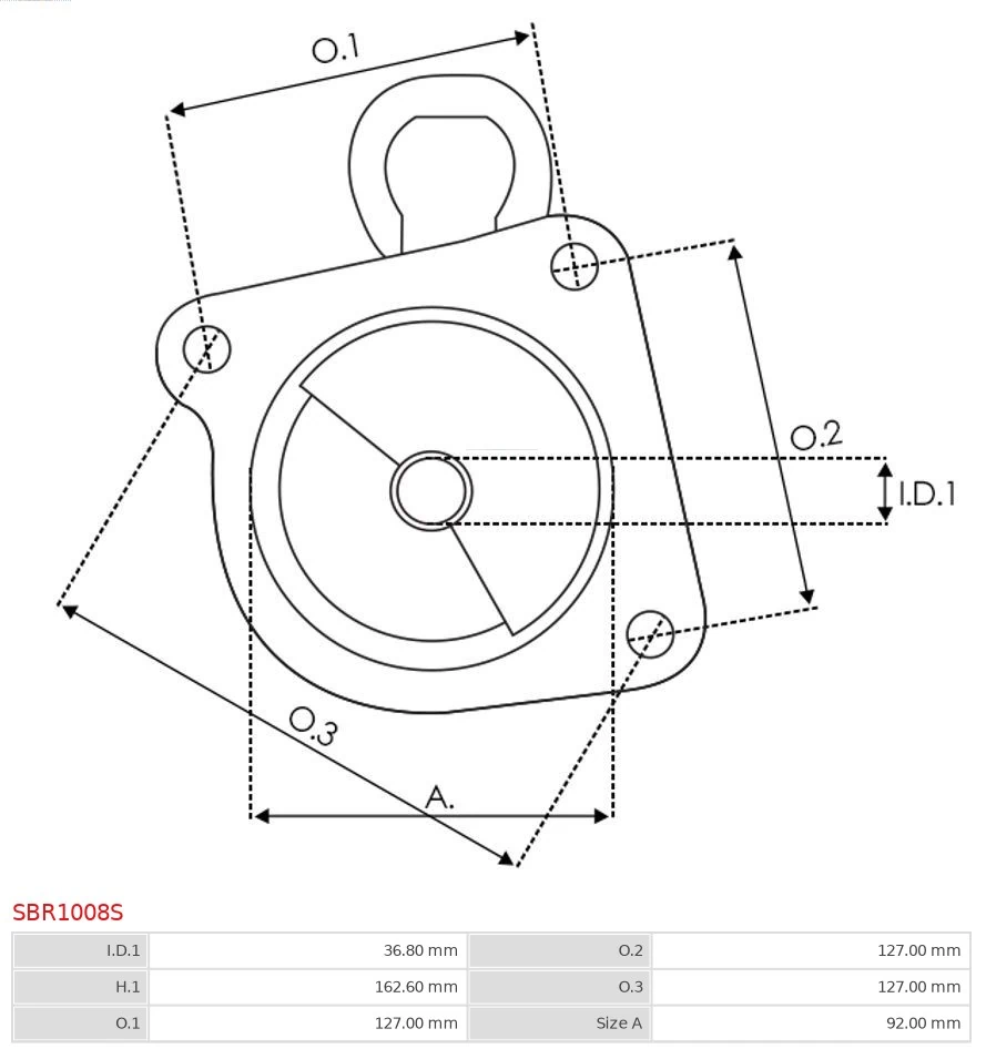 AS-PL SBR1008S Starter Lid, carburettor
