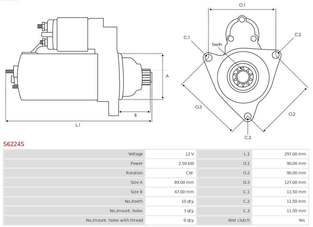 AS-PL S6224S Starter