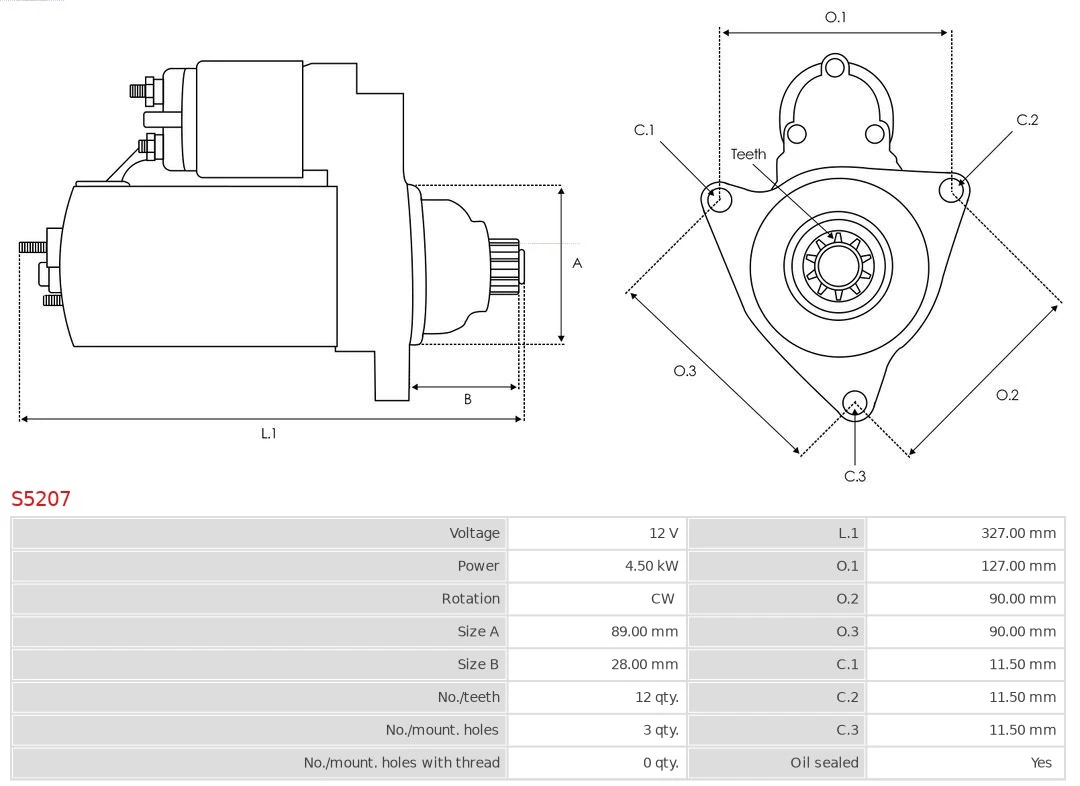 AS-PL S5207 Starter