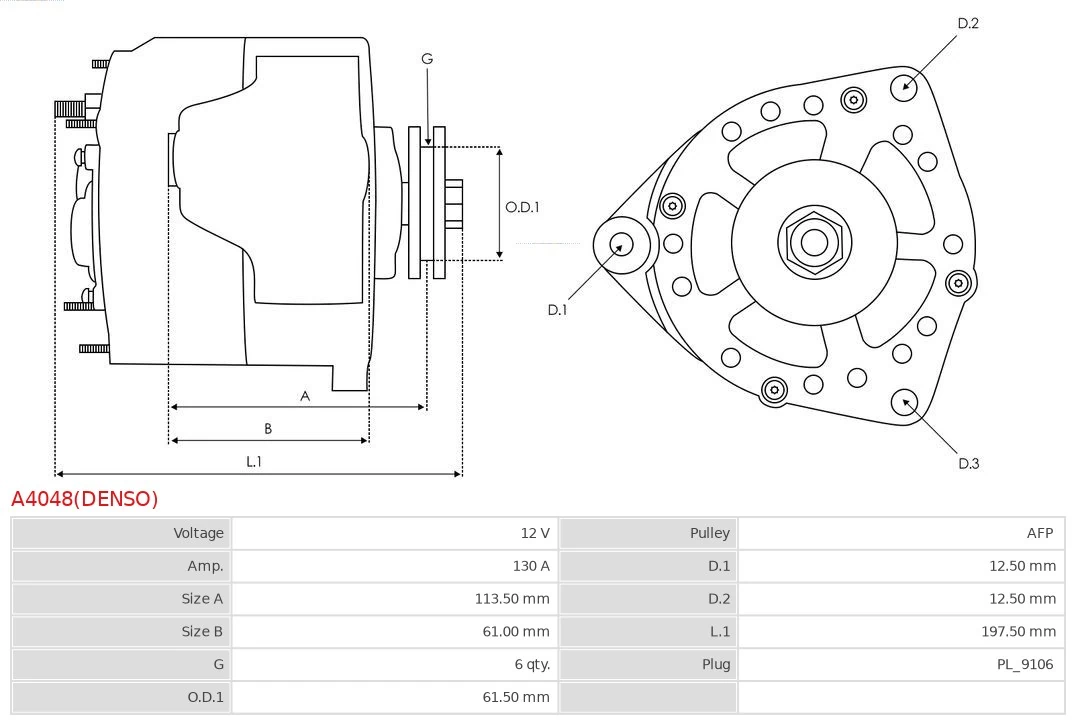 Generator Brandneu Denso A4048(DENSO)