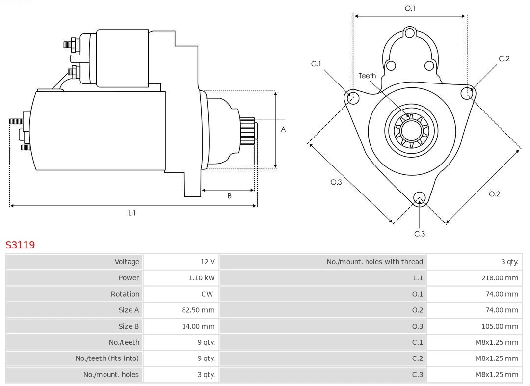 AS-PL S3119 Starter