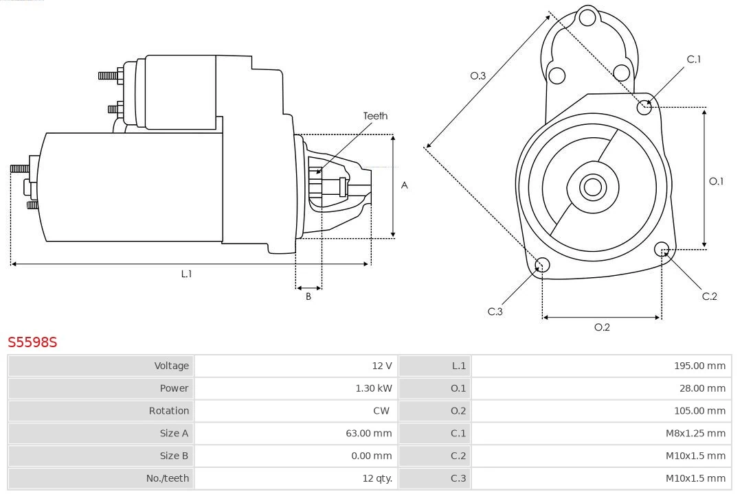 Starter Brand new AS-PL S5598S