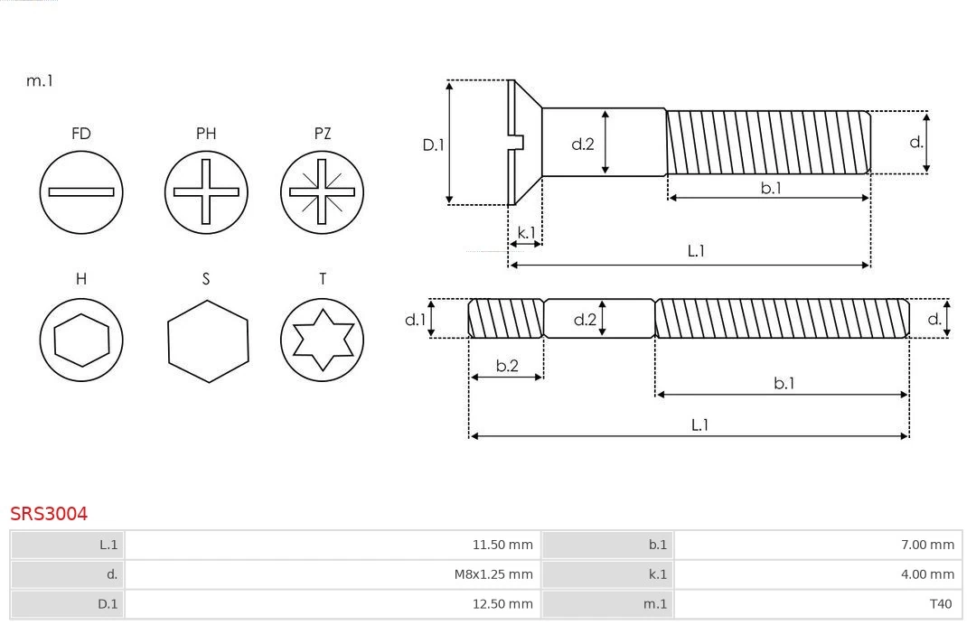 Reparatursatz, Generator Brandneu AS-PL SRS3004