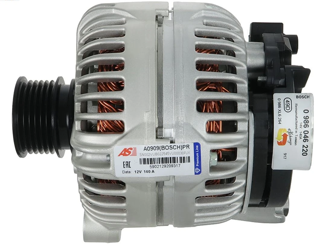 Alternator Remanufactured Bosch A0909(BOSCH)PR
