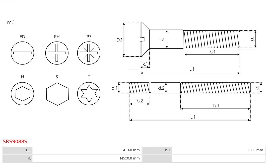 AS-PL SRS9088S Repair Set, alternator