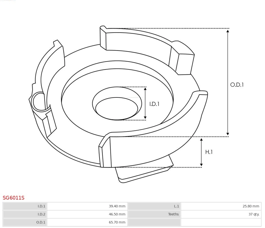 Repair Kit, starter Brand new AS-PL SG6011S
