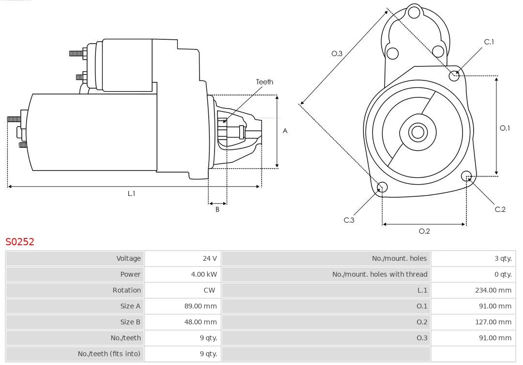 AS-PL S0252 Starter