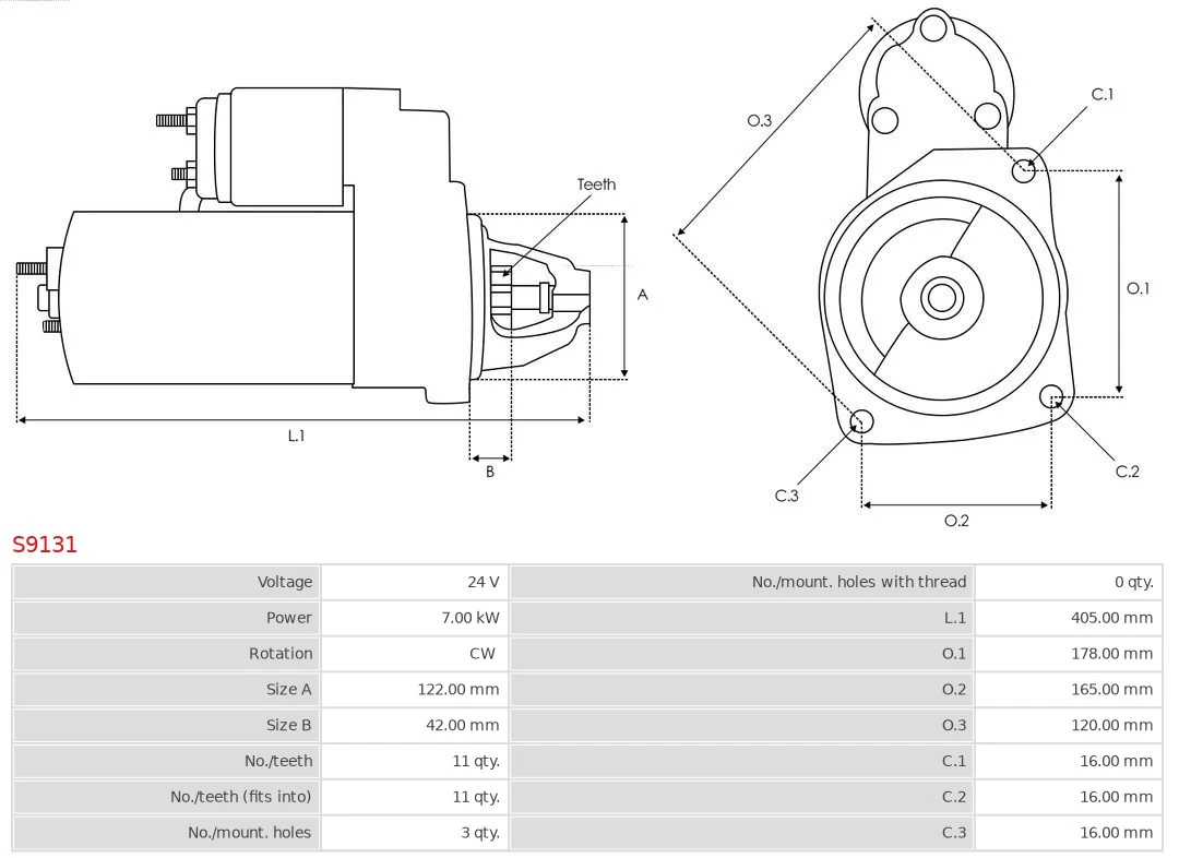 AS-PL S9131 Starter